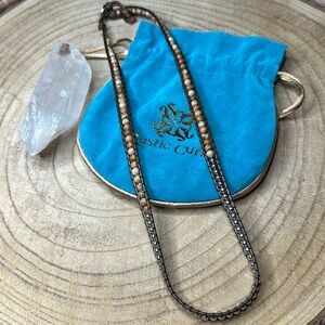 Rustic Cuff bracelet double wrap